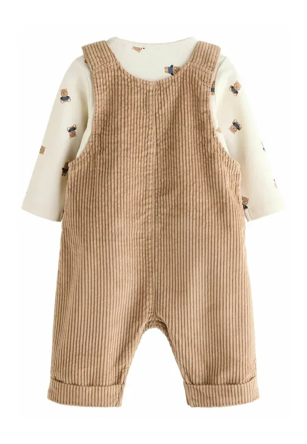 Комплект из боди и штанов с принтом Regular fit Next, Tan Brown Bear — фото 2
