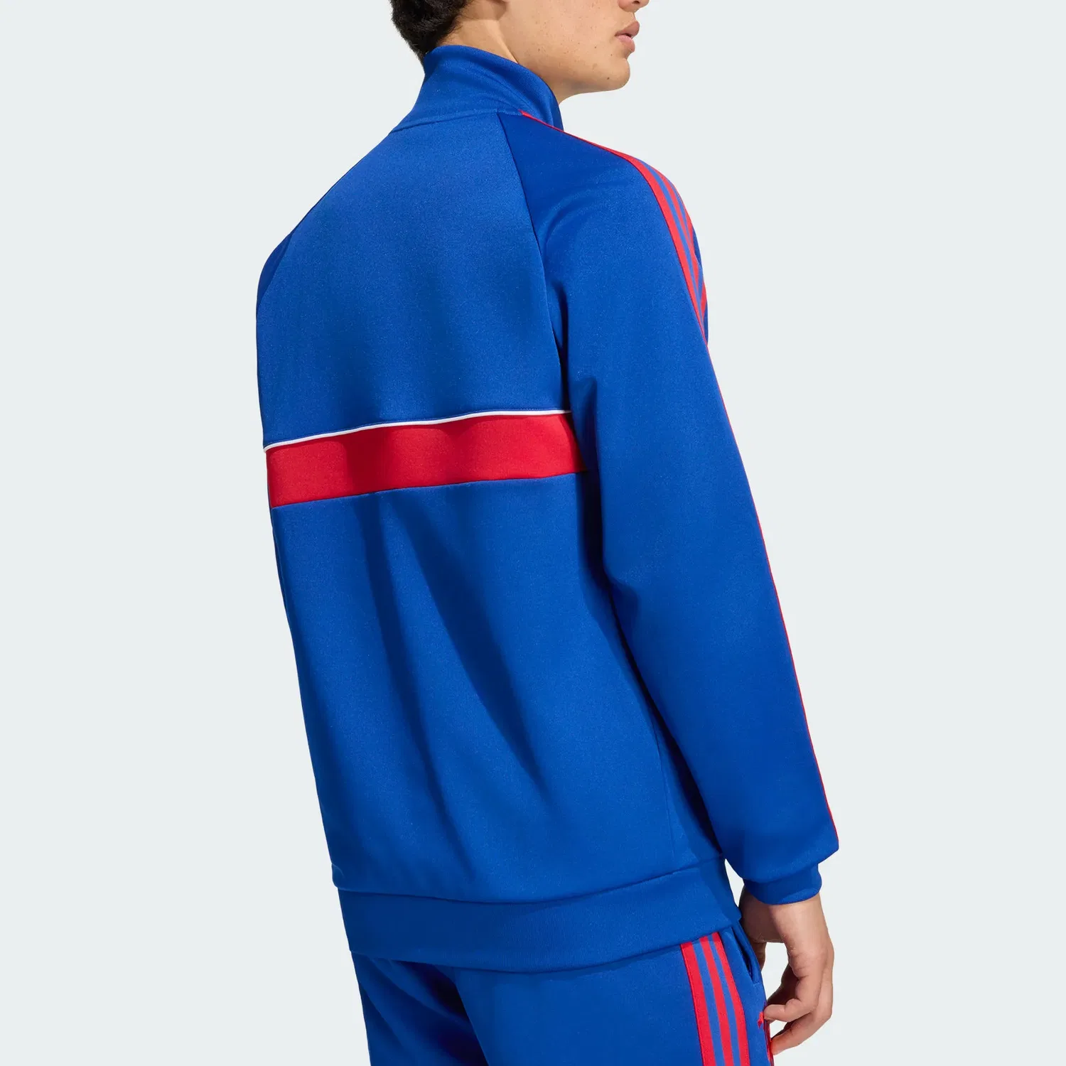 Мужская куртка с длинным рукавом Adidas Originals Manchester United, Royal Blue — фото 4
