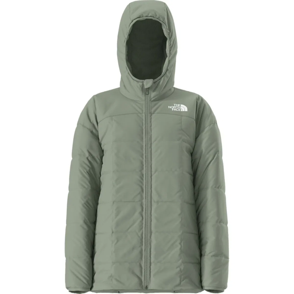 Детская куртка для девочек укороченная Reversible Shasta Short Parka The North Face, Slate Moss