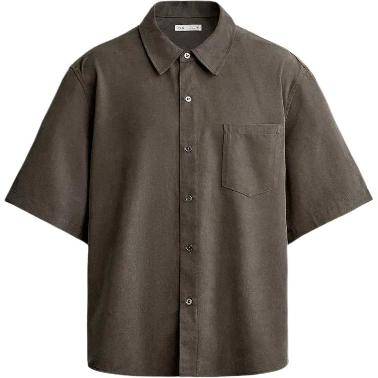 Мужская рубашка Mink Brown ZARA
