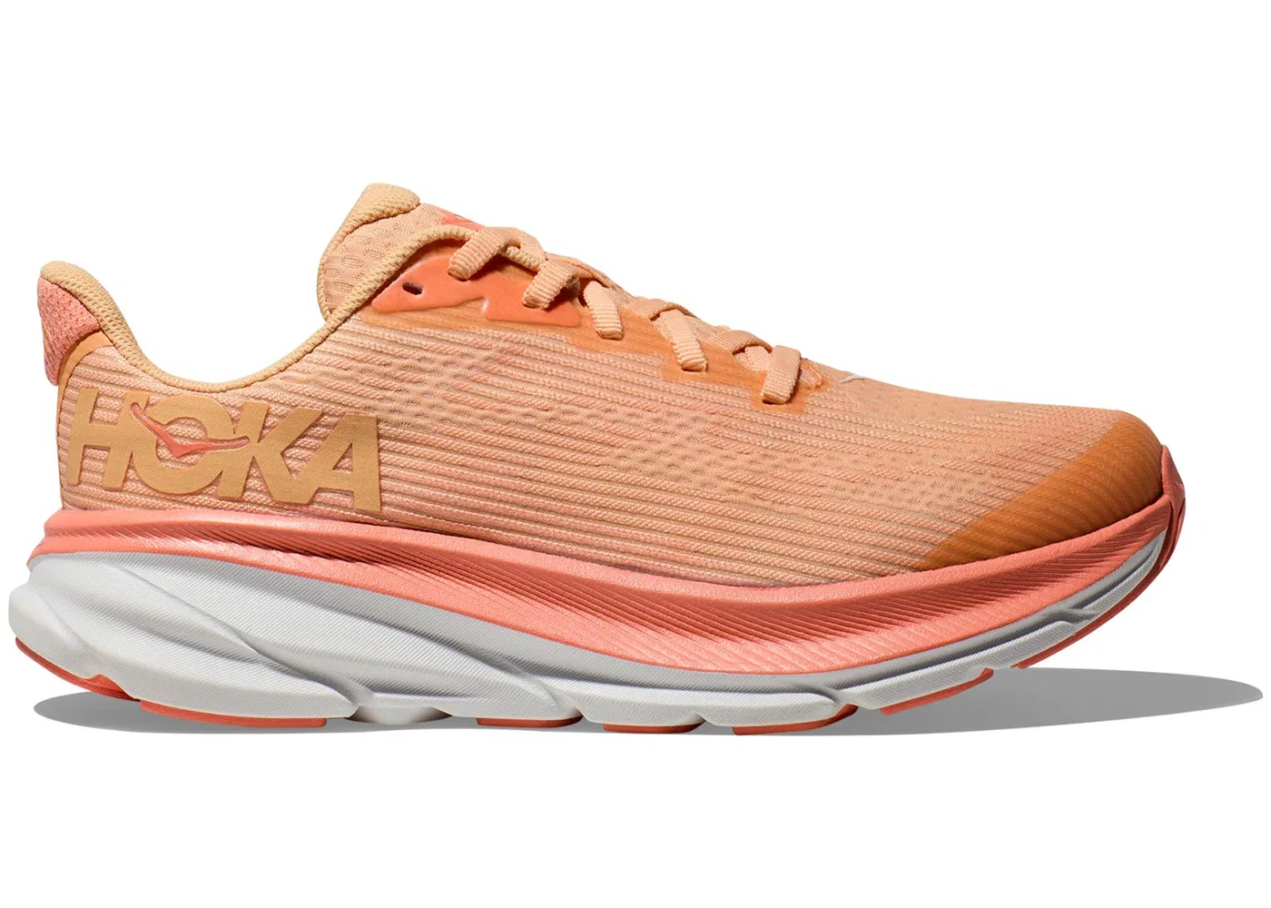 Детские кроссовки для бега Hoka One One Clifton 9, Cantaloupe White
