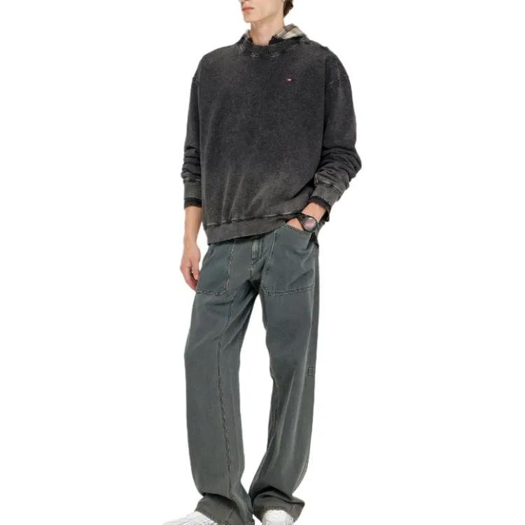 Мужской свитшот с круглым вырезом DIESEL, Dark Gray — фото 3