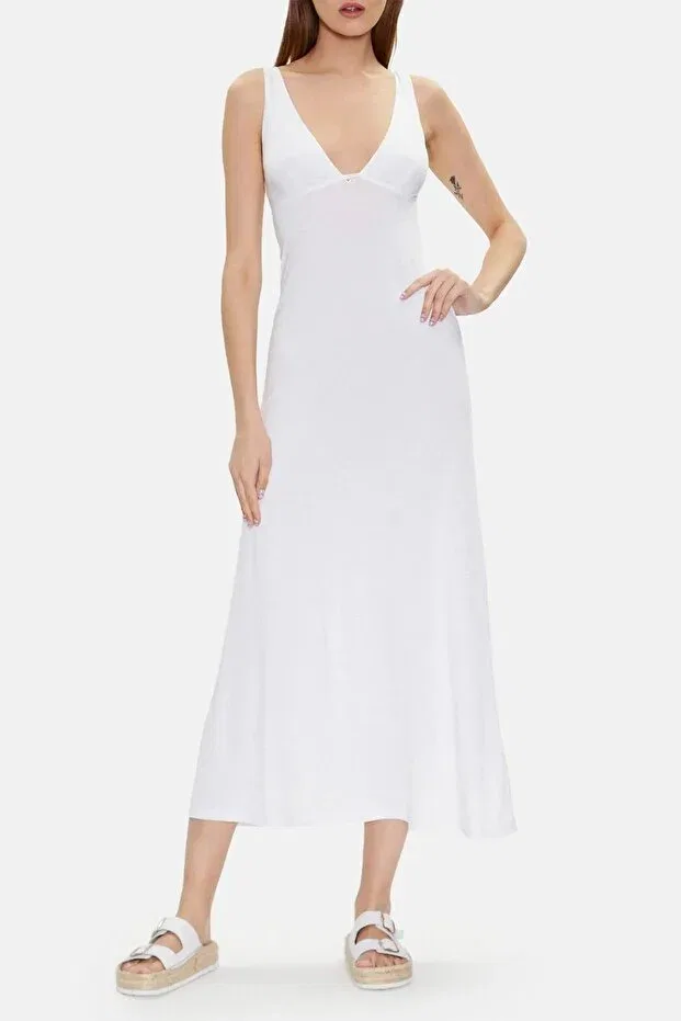 Женское платье с открытыми плечами Emporio Armani, White