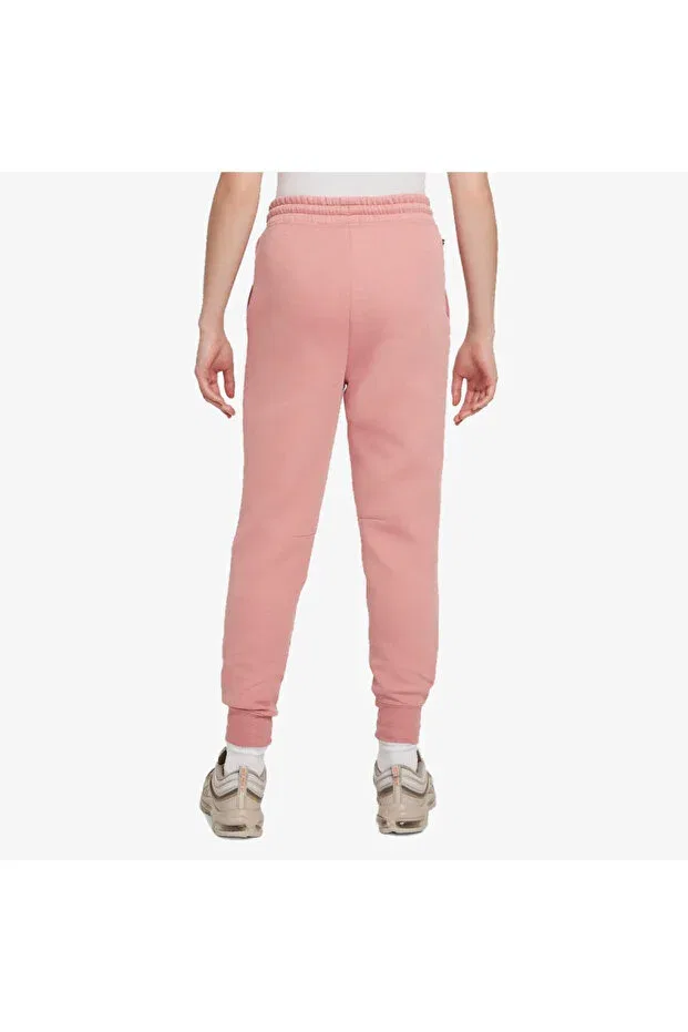 Детские спортивные штаны для девочек с зауженным кроем Tech Fleece FW23 Nike, Pink — фото 3