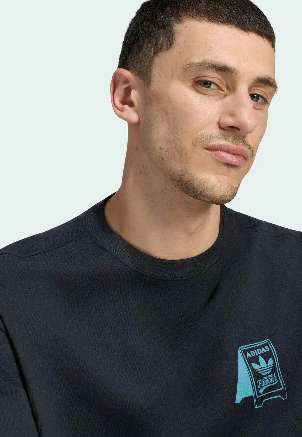 Футболка с принтом для передвижной закусочной Adidas Originals, Black — фото 3