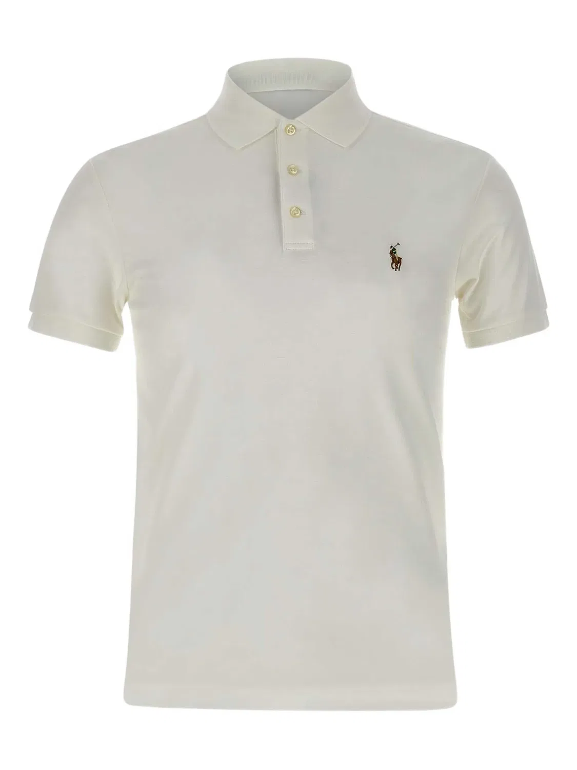 Рубашка-поло с вышивкой Polo Ralph Lauren, белый