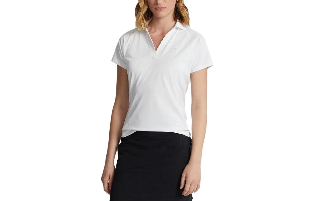 Женское поло Polo Ralph Lauren, White