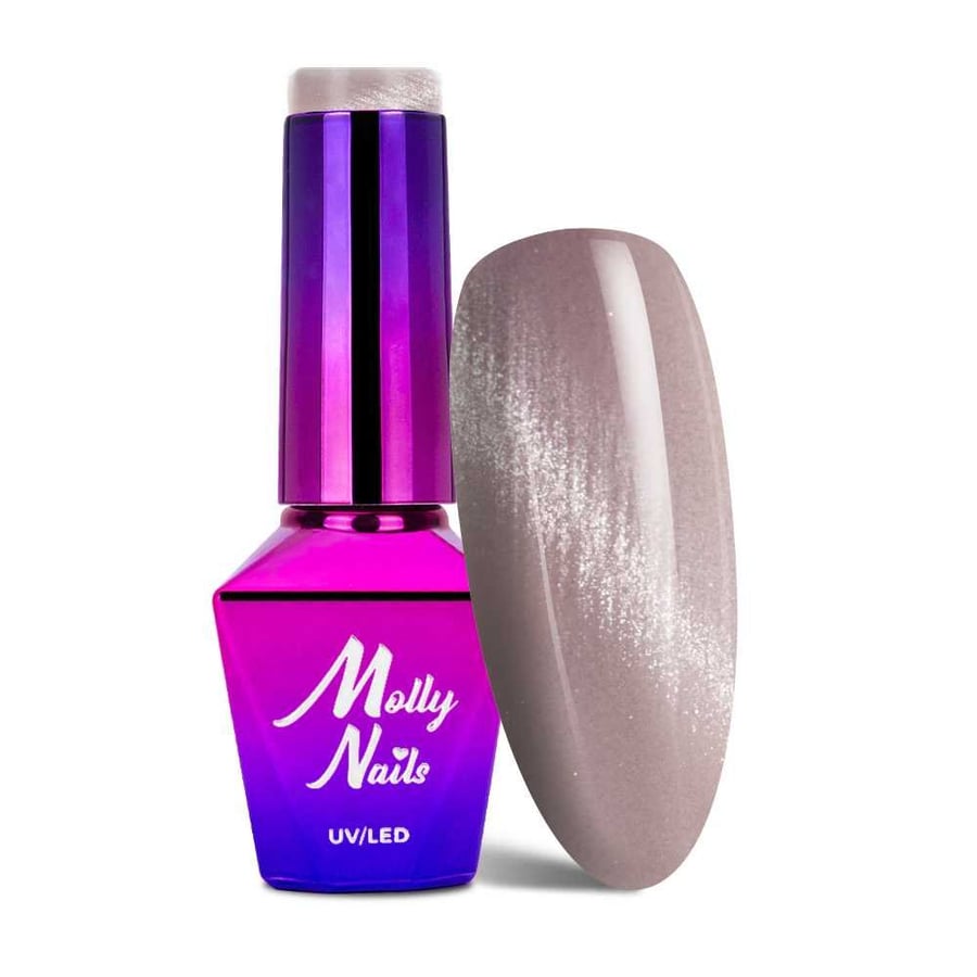 

Гибридный лак «кошачий глаз» Molly Nails Crystal Water 8 г № 163
