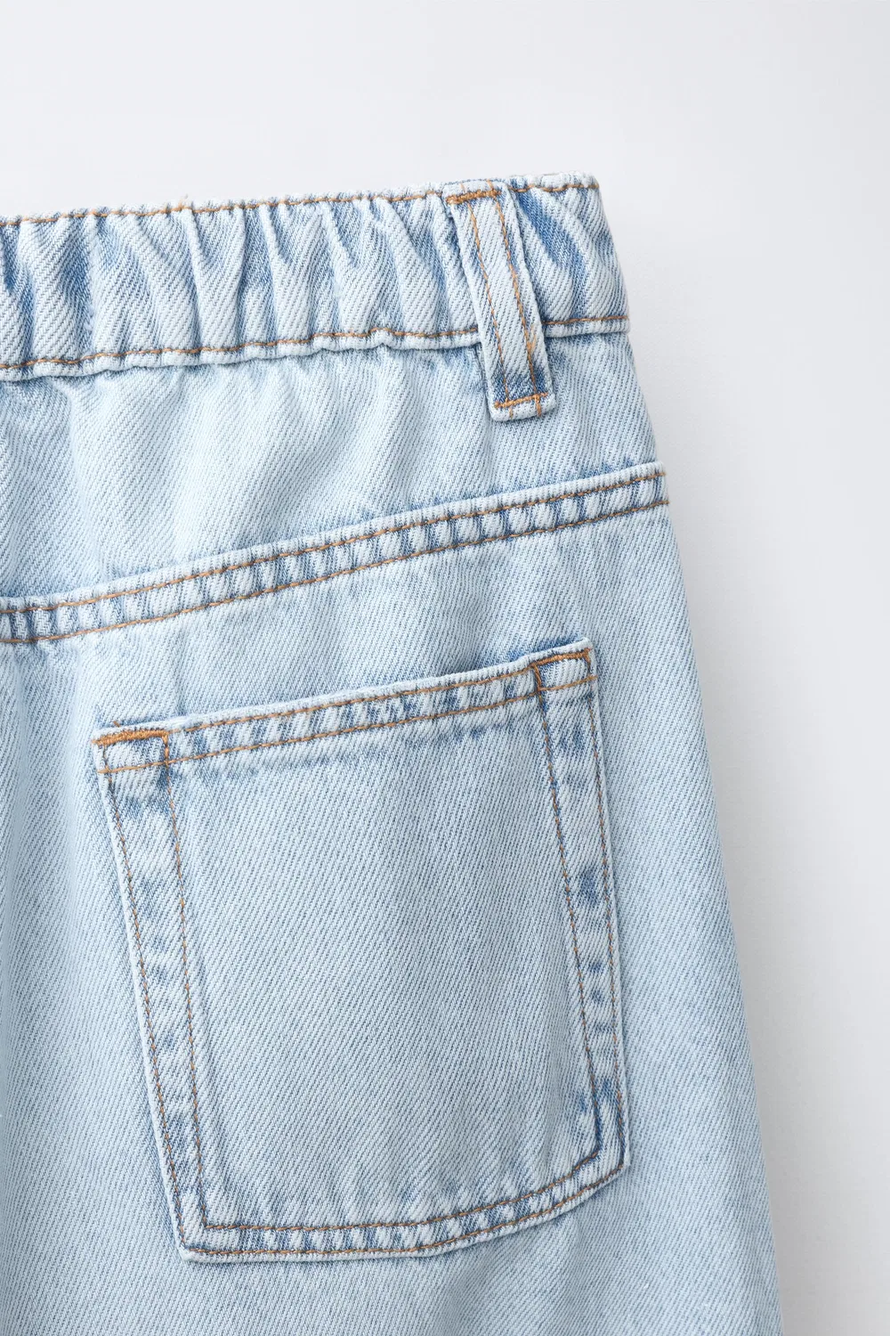 Джинсы-шары ZARA, Light blue — фото 4