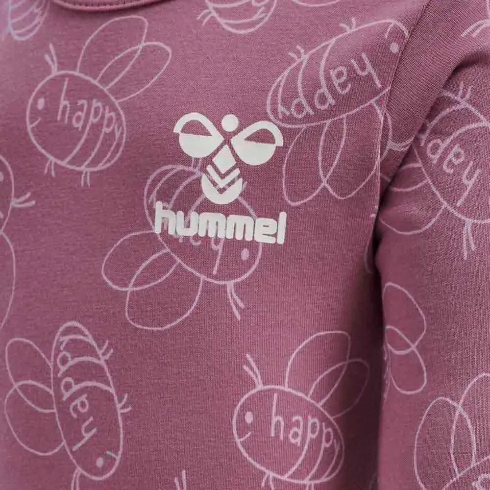 Боди с длинным рукавом Beatrix Hummel, розовый — фото 4