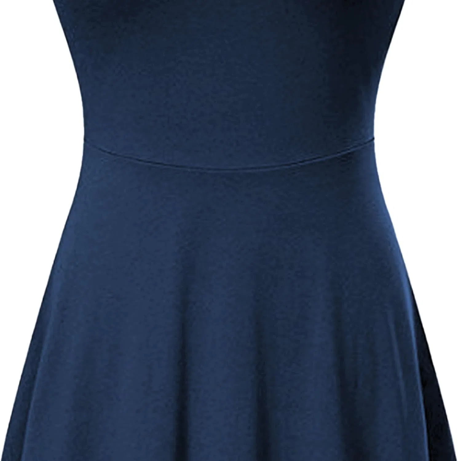 Женское летнее миди-платье A-силуэта с карманами, Navy Blue — фото 2