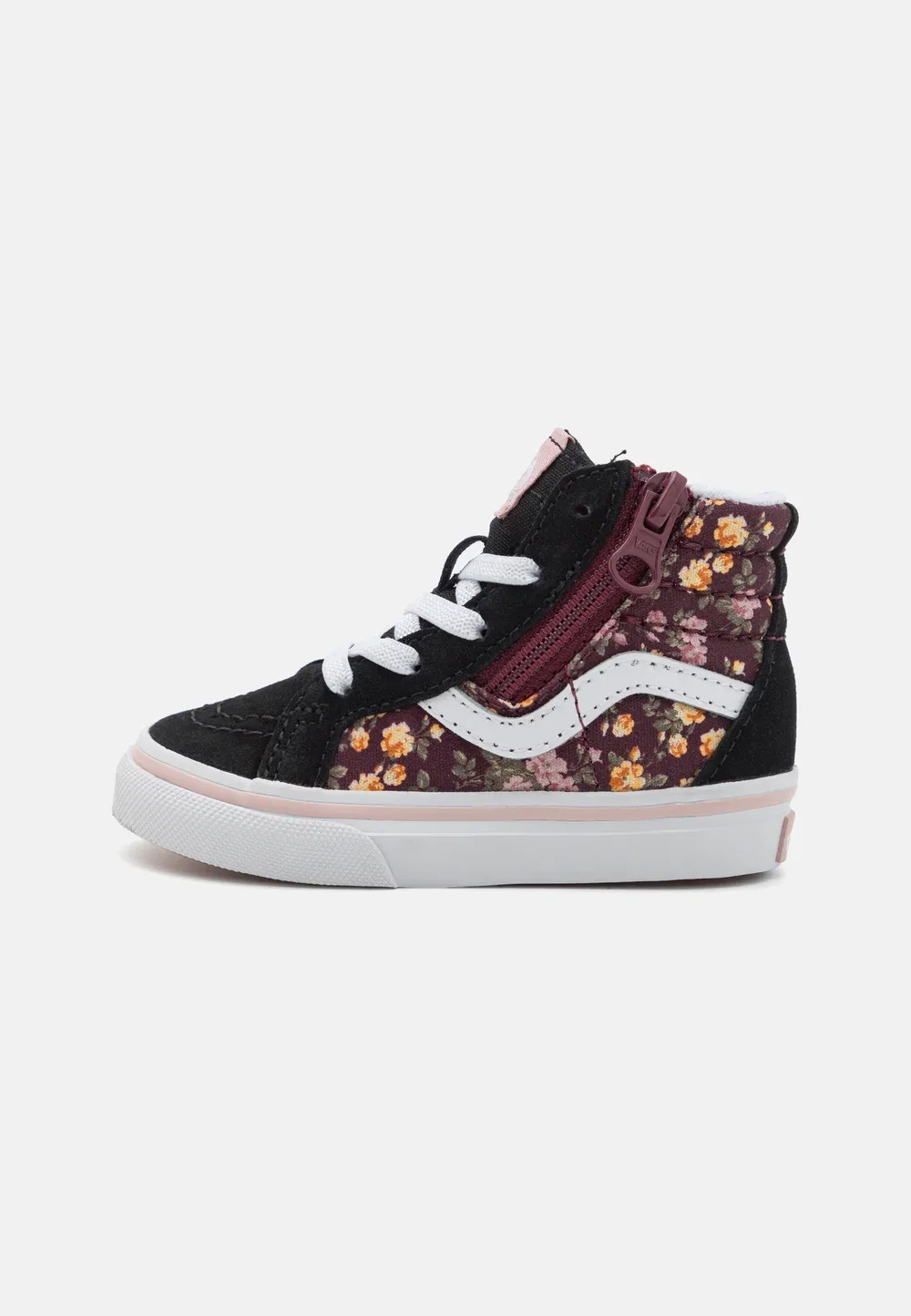 Sk8 hi reissue side zip unisex - высокие кроссовки Vans, Black/Multi-Coloured