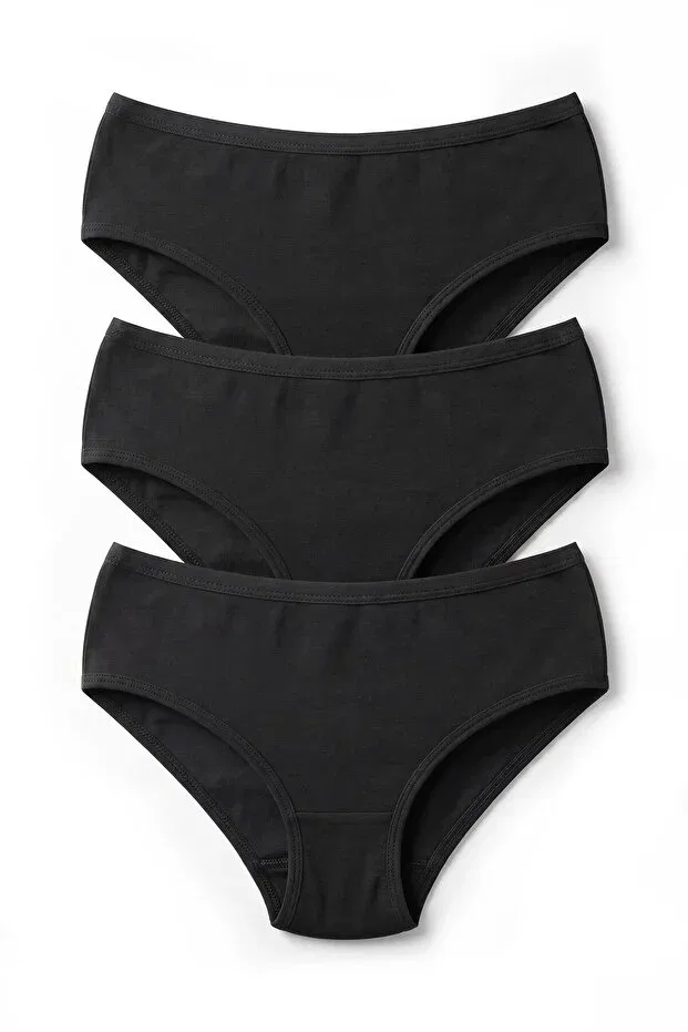 Детские трусы для девочек хлопковые комплект 3 шт Öts, Black