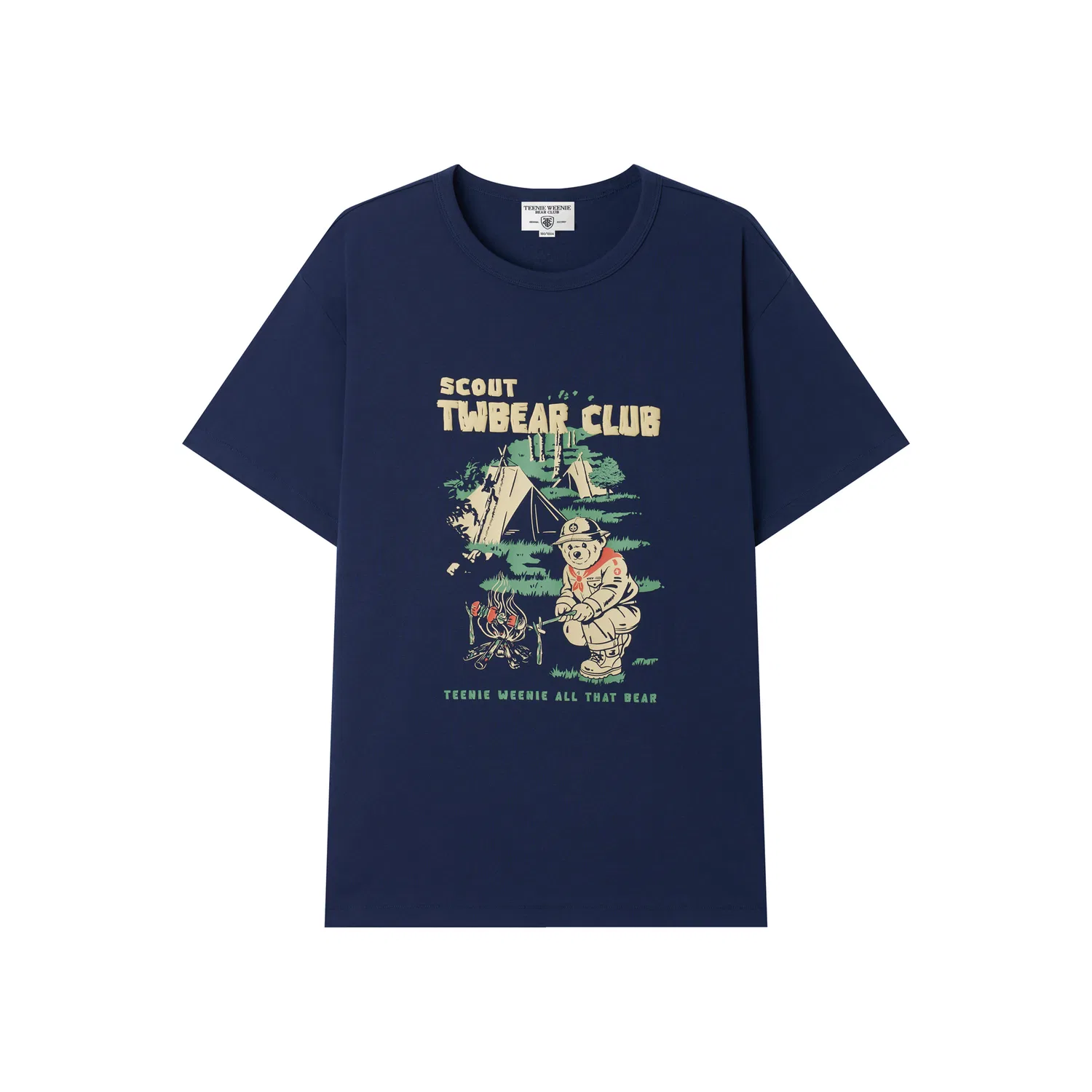 Детская футболка с принтом Evergreen Preppy Style Teenie Weenie Men, Navy Blue