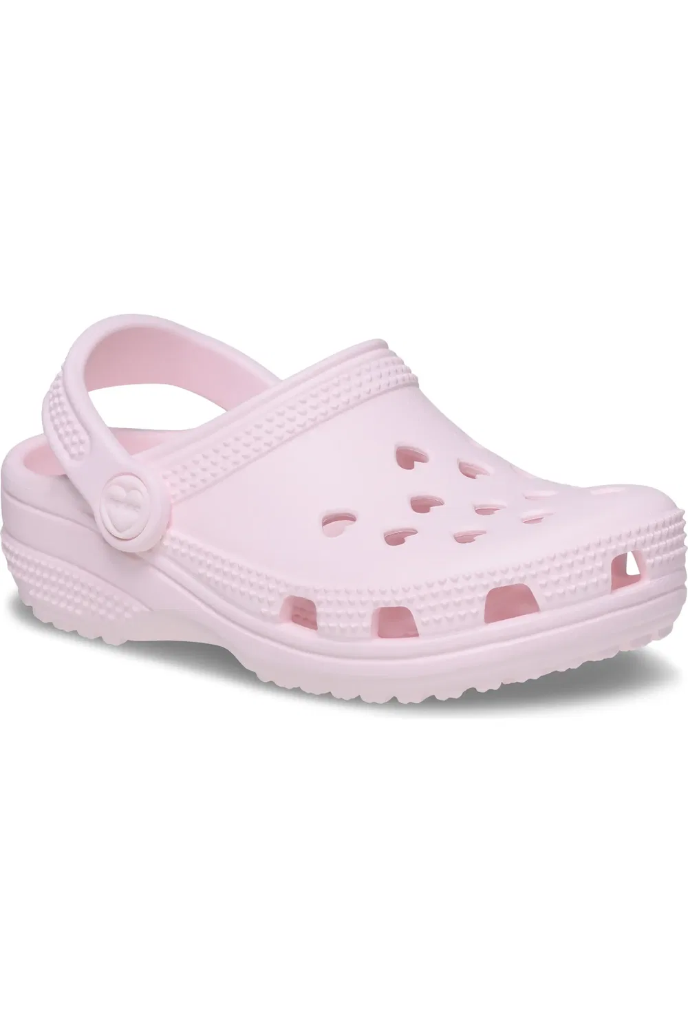 Детские сабо с перфорацией в виде сердечек Classic Hearts Cutout CROCS, Bubble Ice