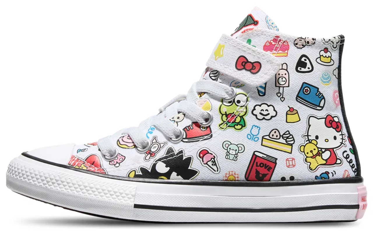 Кеды для мальчиков CTAS 1V Hello Kitty Converse, цвет White/Blue/Multi — фото 4