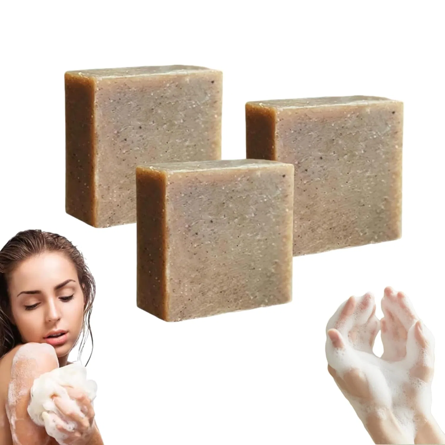 Мыло ручной работы, Copper Clay Soap, набор из 3 штук, 72 г Generisch