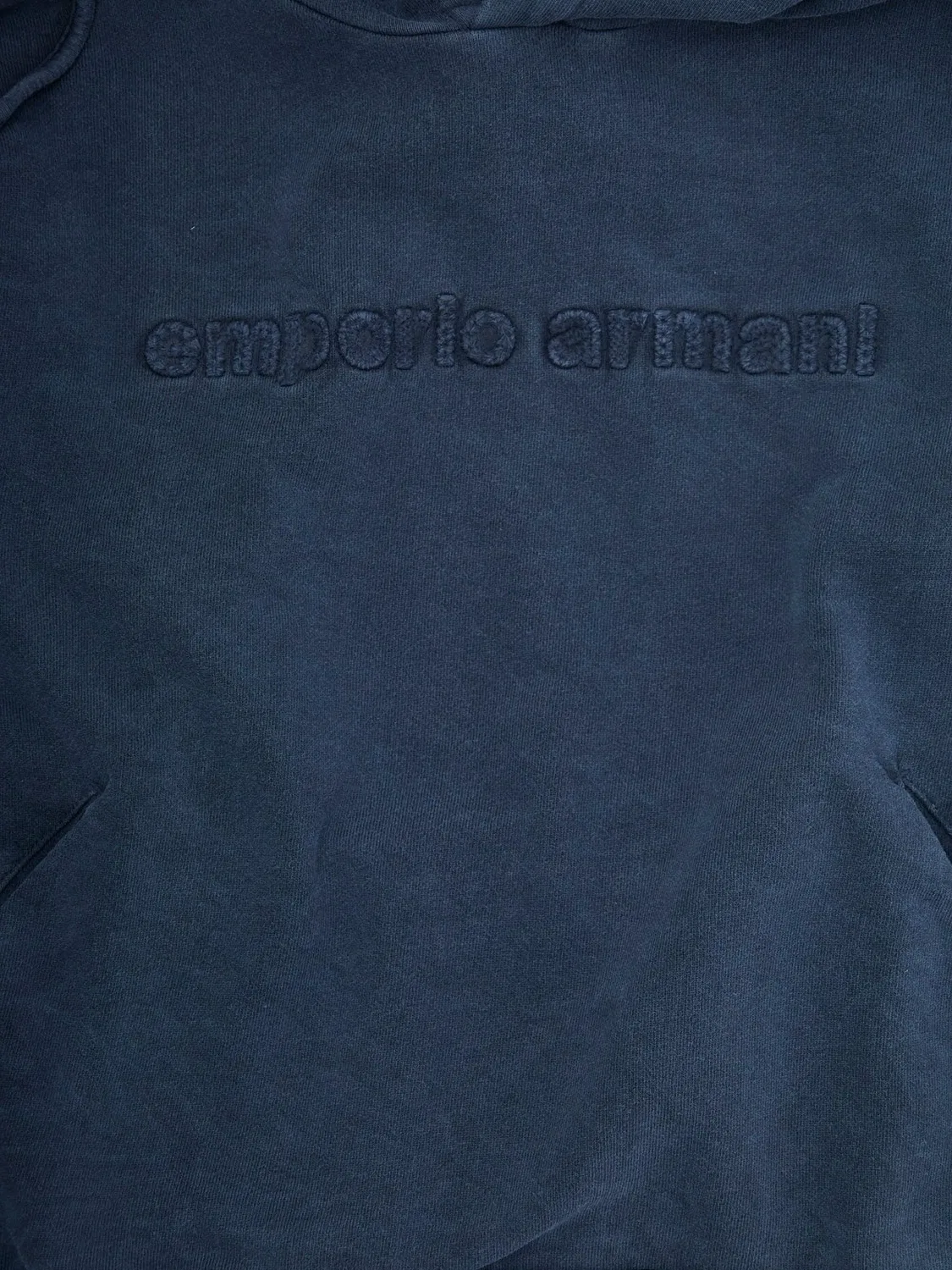 Худи с логотипом на груди Emporio Armani, синий — фото 3