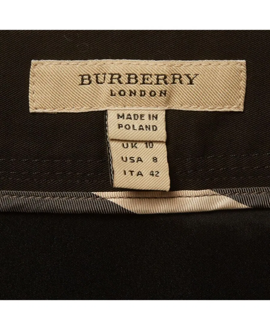 Женская юбка с высокой талией Burberry, Black — фото 4
