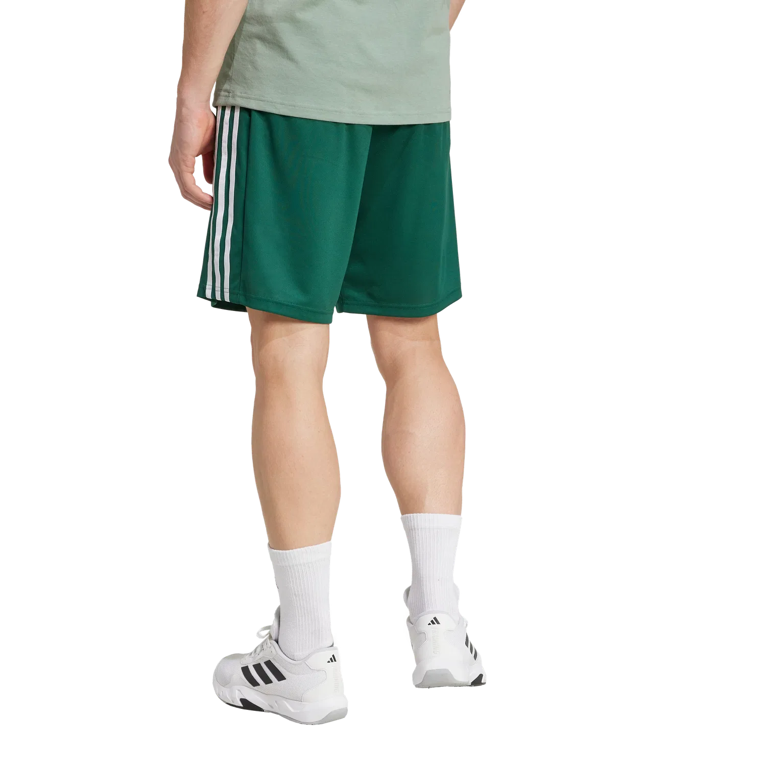 Мужские спортивные шорты Adidas, зеленый — фото 4