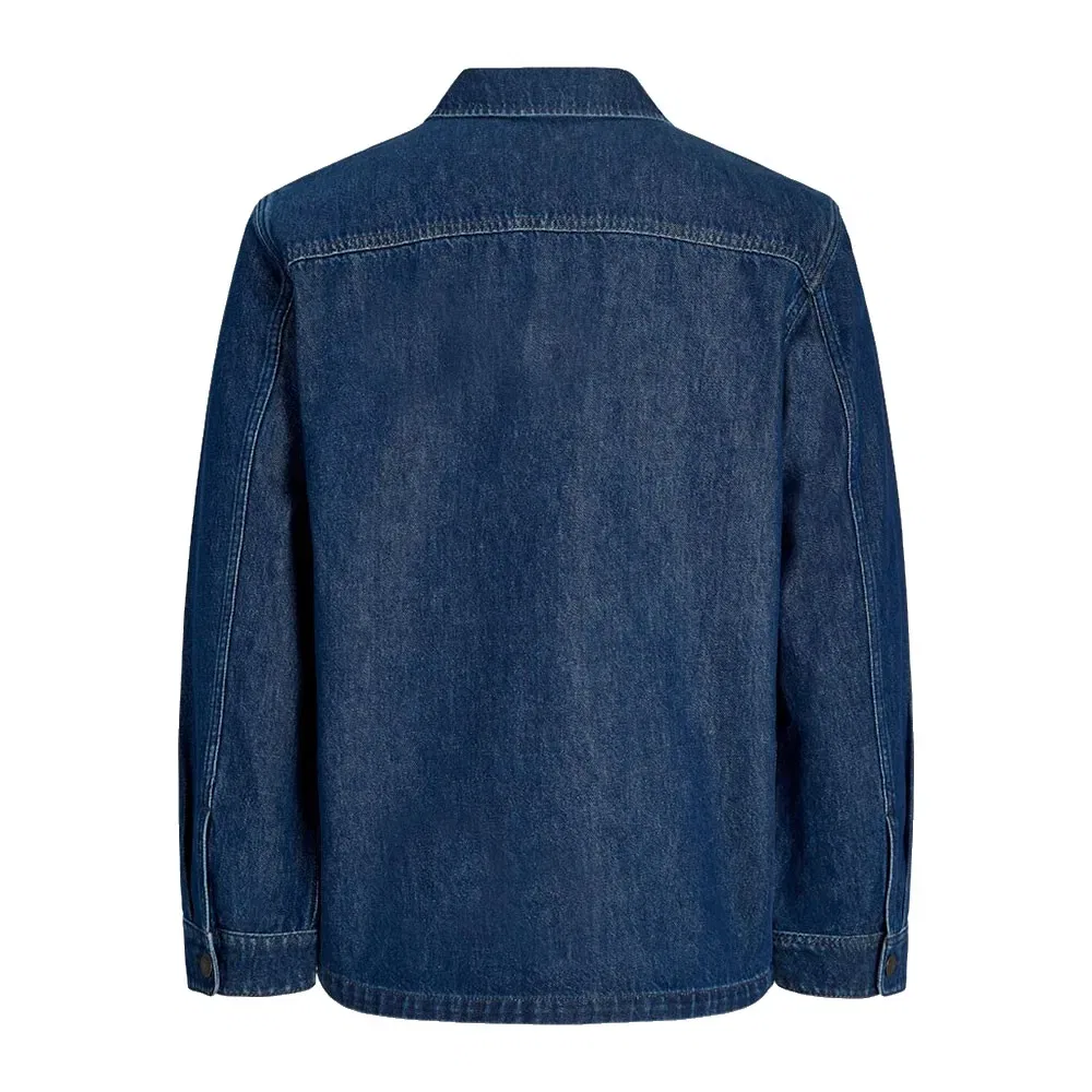 Детская джинсовая рубашка для мальчиков с длинным рукавом Jack & jones, Blue — фото 4