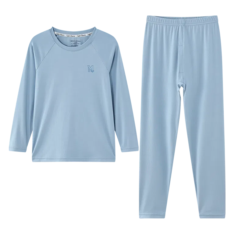 Детское белье с круглым вырезом Grade School Hodo Red Bean, Gray — фото 4