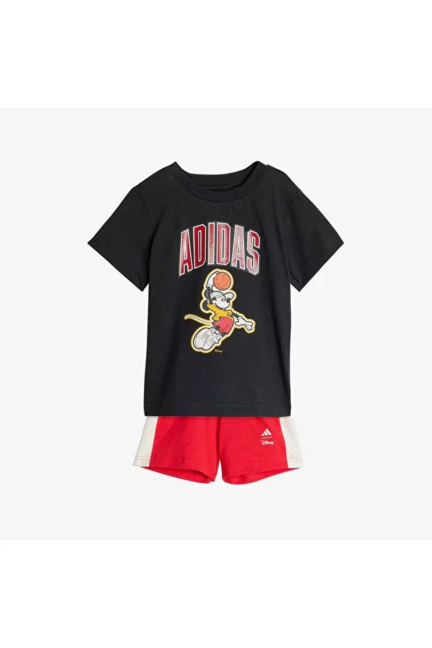 Детский комплект шорт для девочек Mickey Mouse Adidas, Black