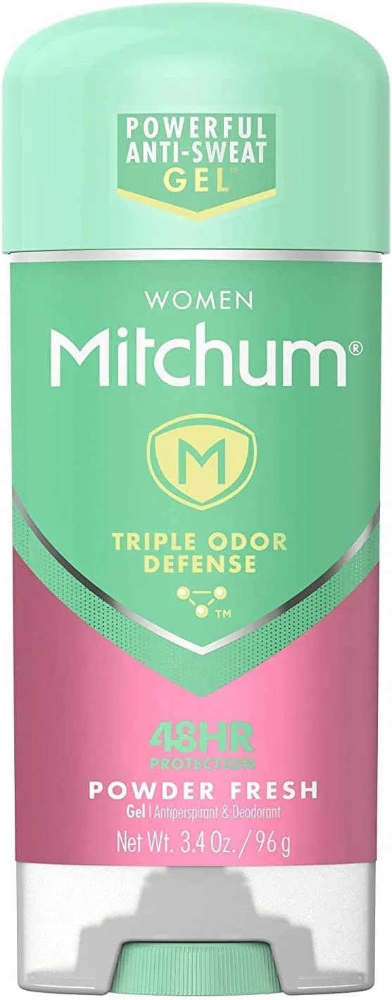 Дезодорант-антиперспирант гелевый Mitchum Powder Fresh, набор 4 шт., 96 г