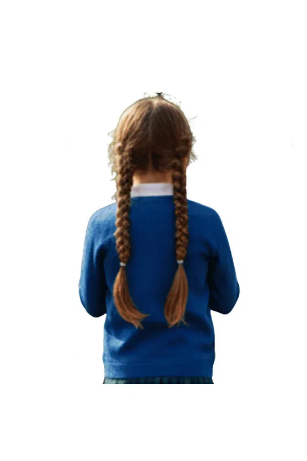 Детский кардиган для девочек хлопковый с бантом Cuties, Navy Blue — фото 4
