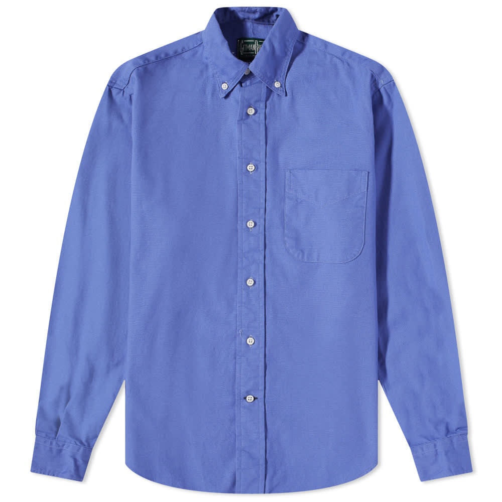 

Рубашка Gitman Vintage Button Down Overdyed Oxford Shirt - END. Excl