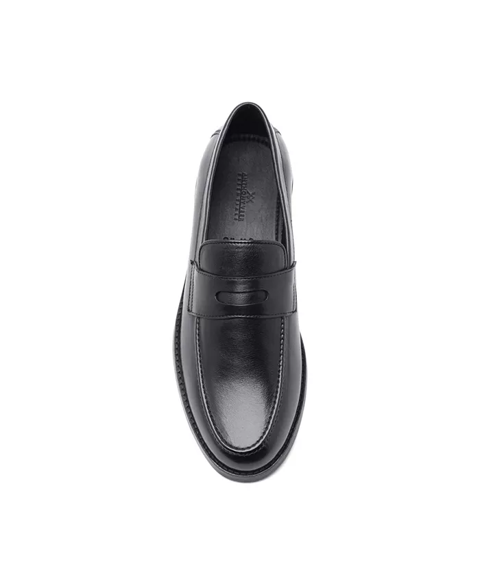 Мужские кожаные лоферы Sherman Penny Slip-On Anthony Veer, черный — фото 4