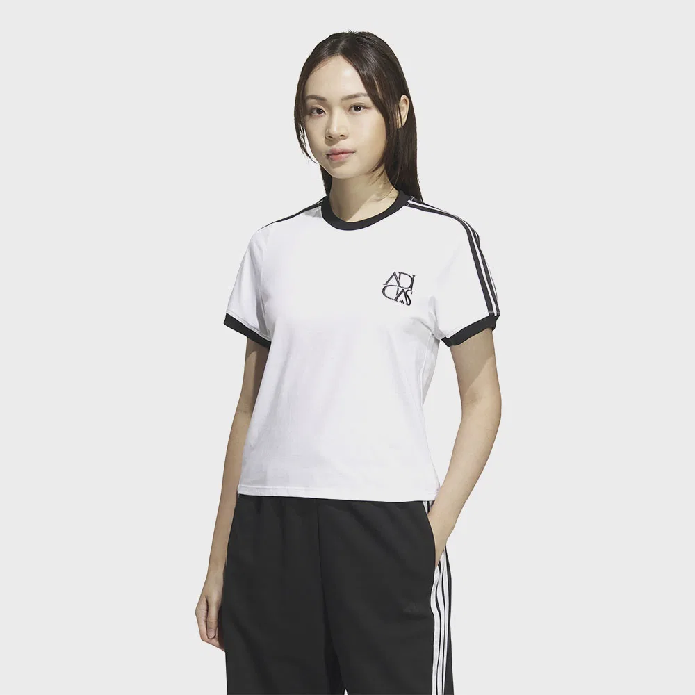 Женская танцевальная футболка белая от Adidas