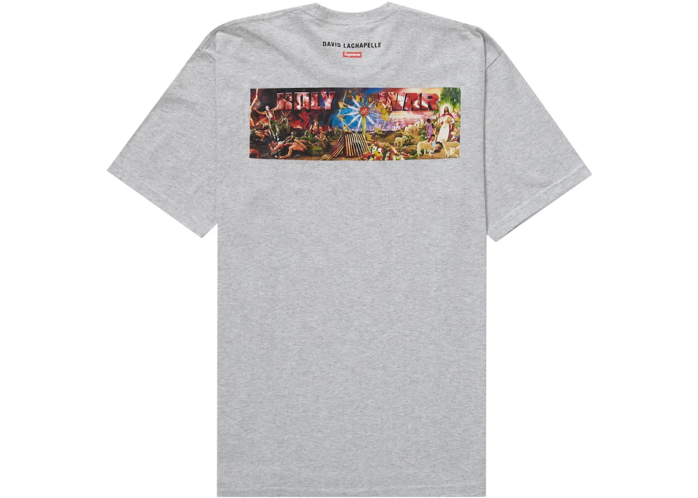 Мужская футболка Supreme Holy War Tee, Ash Grey — фото 2