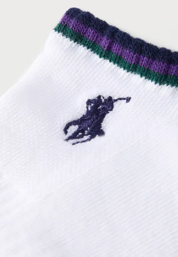 Носки сникерсы из полиэстера Wimbledon low Polo Ralph Lauren, White, белый — фото 2