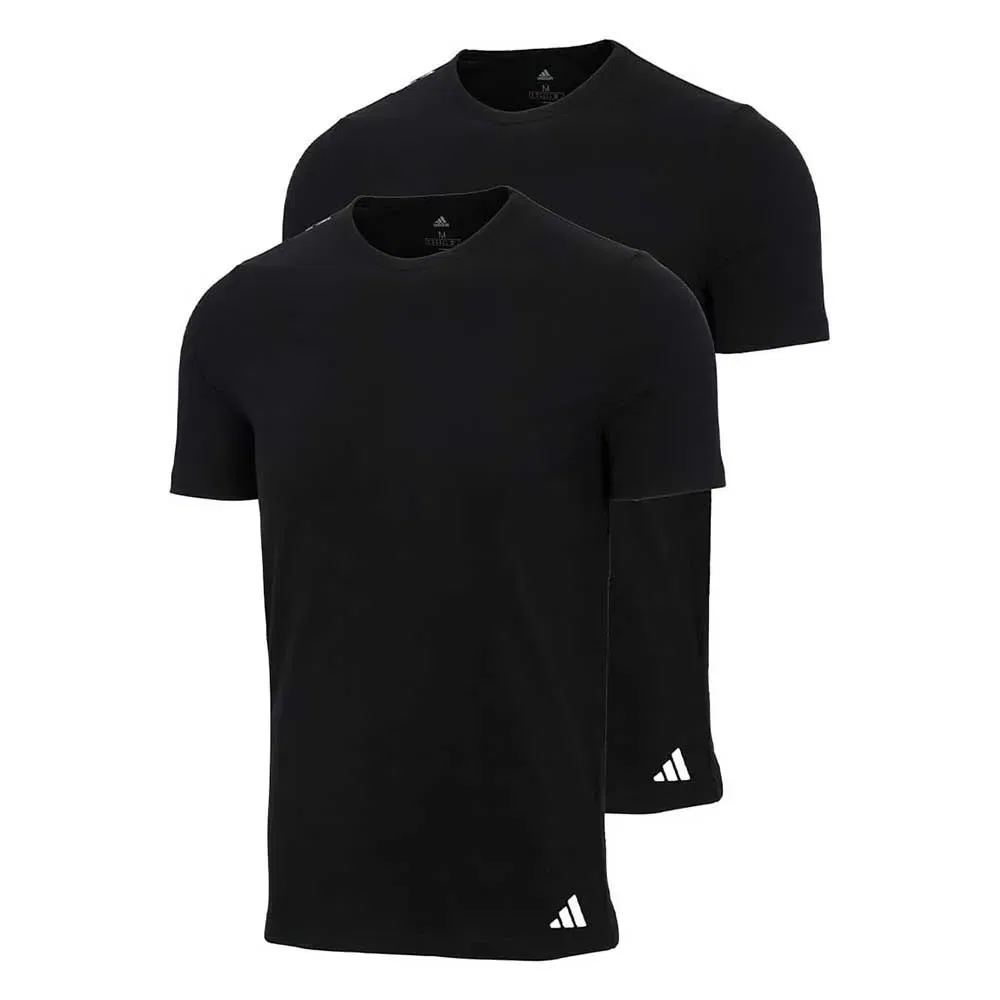 Комплект нижнего белья Active Flex Cotton из 2 штук с коротким рукавом Adidas, черный — фото 3