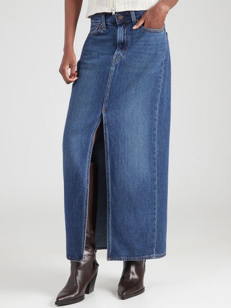 Юбка LEVI'S темно-синего цвета — фото 3