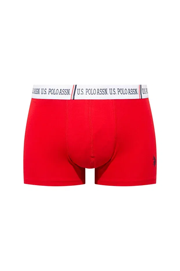Мужские боксеры с принтом U.S. Polo Assn., Red - Navy Blue - White — фото 3
