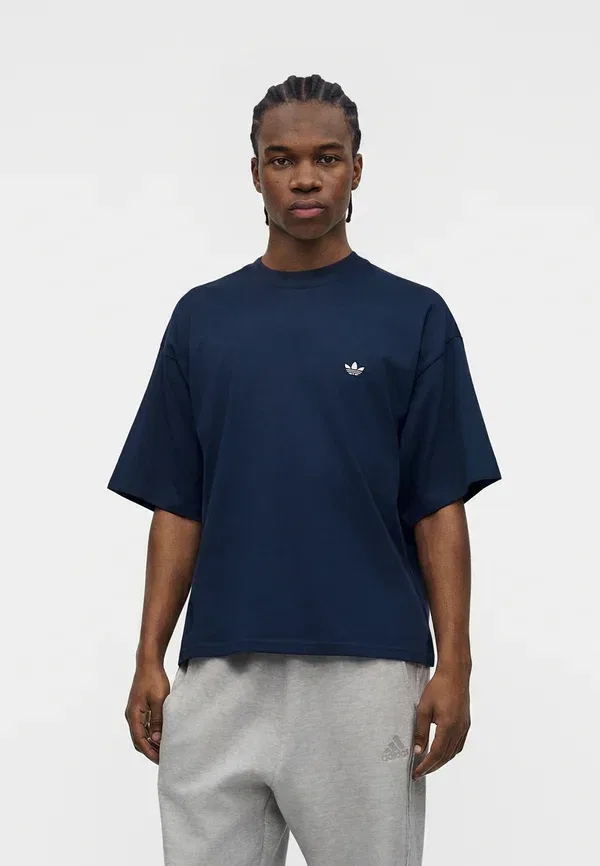 Футболка унисекс - простая футболка Adidas Originals, индиго