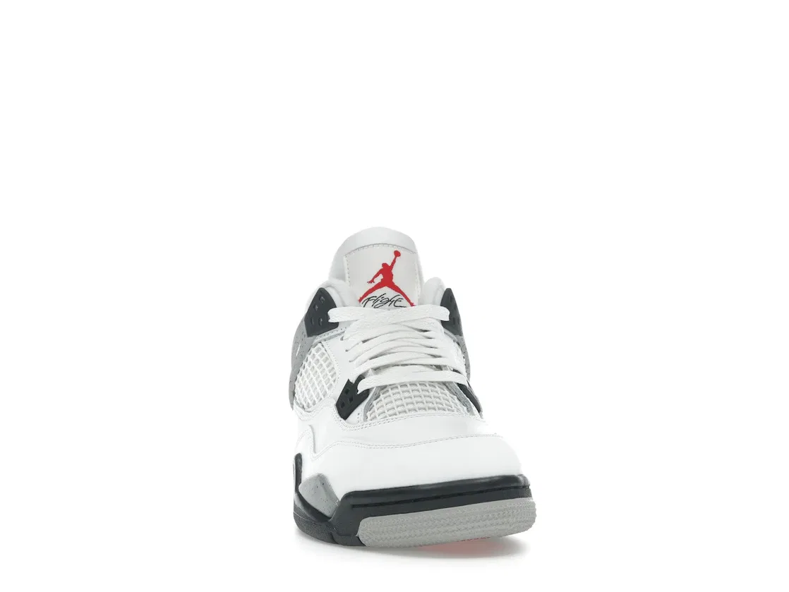 Детские кроссовки Lifestyle Jordan 4 Retro, Summit White/Fire Red-Tech Grey-Black — фото 2