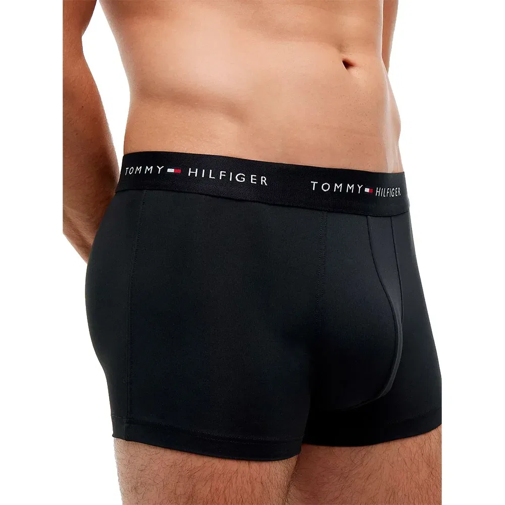 Мужские трусы-боксеры с эластичным поясом Tommy hilfiger, Black — фото 4