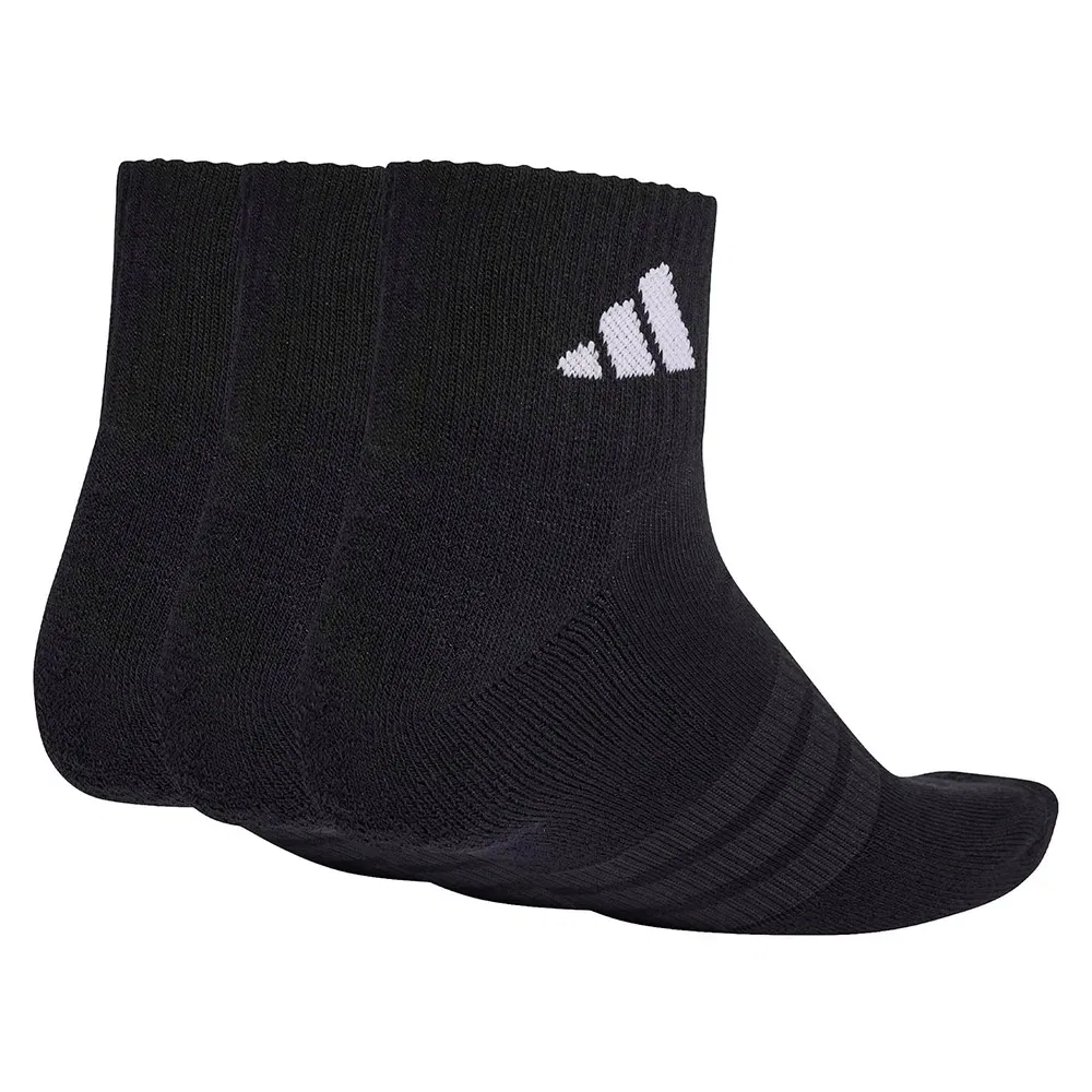 Носки спортивные Adidas Cushioned Sportswear Ankle, 3 пары, черный — фото 2