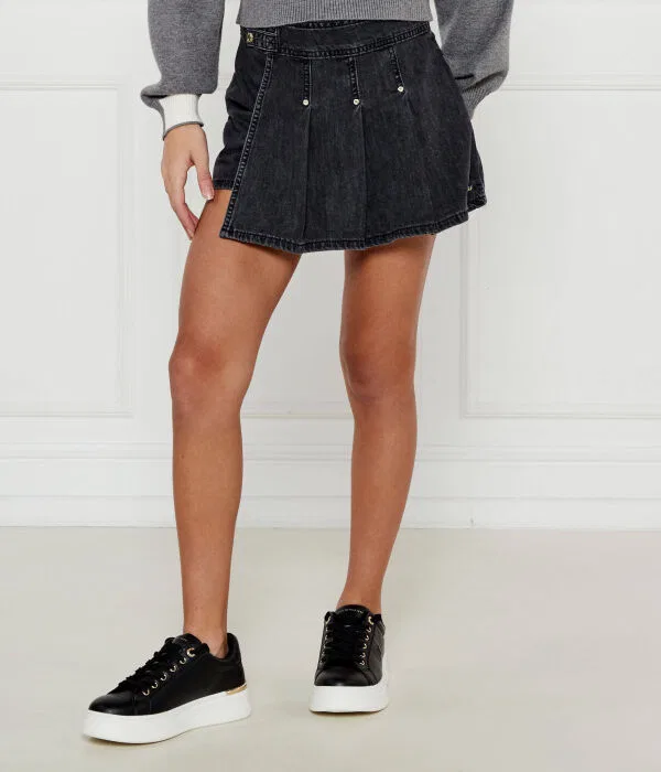 Детские шорты для девочки из денима Di Jeans Gonna-Pantalone Guess, черный