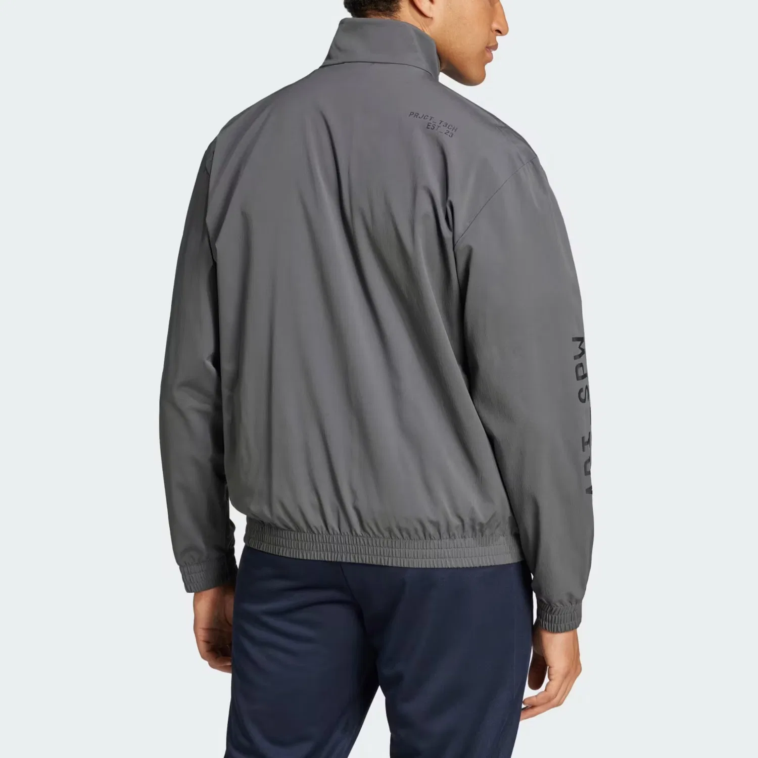 Мужская куртка с принтом Adidas, Gray — фото 4
