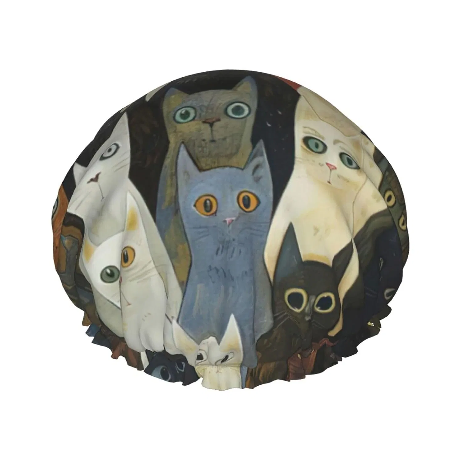 Шапочка для душа с кошачьими ушками, водонепроницаемая, SDEGTHO, Schwarz