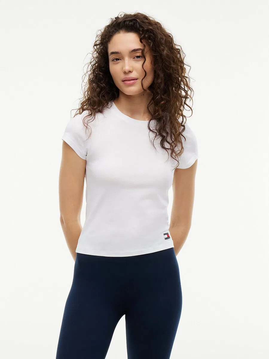 Футболка TOMMY HILFIGER Heritage белого цвета — фото 2