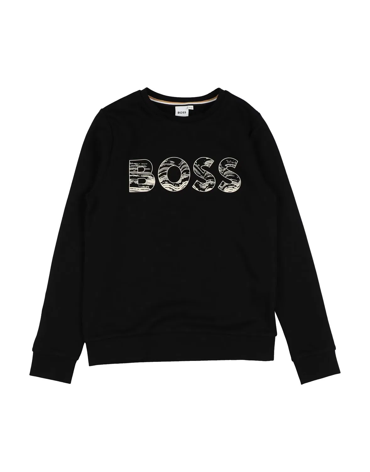 Детский свитшот для мальчиков на флисе Boss, черный