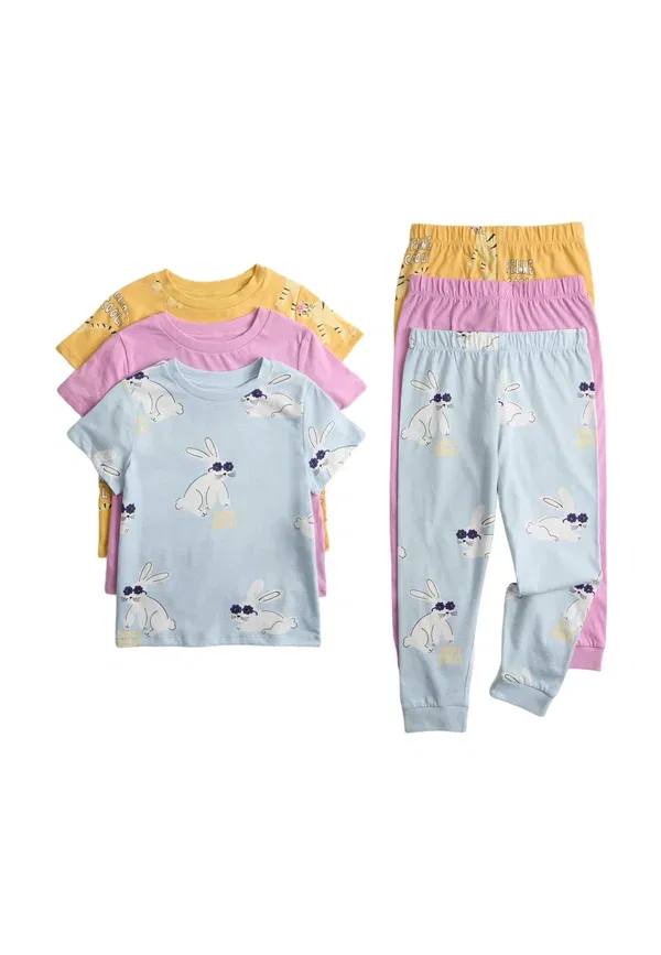 Комплект пижамный из 3 предметов, хлопок Animal Set Marks & Spencer, синий
