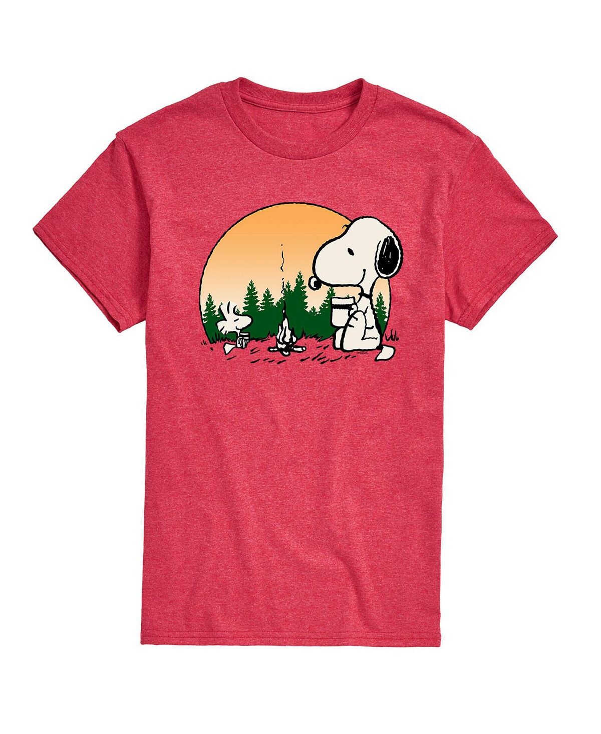 

Мужская футболка peanuts campfire mugs AIRWAVES, красный