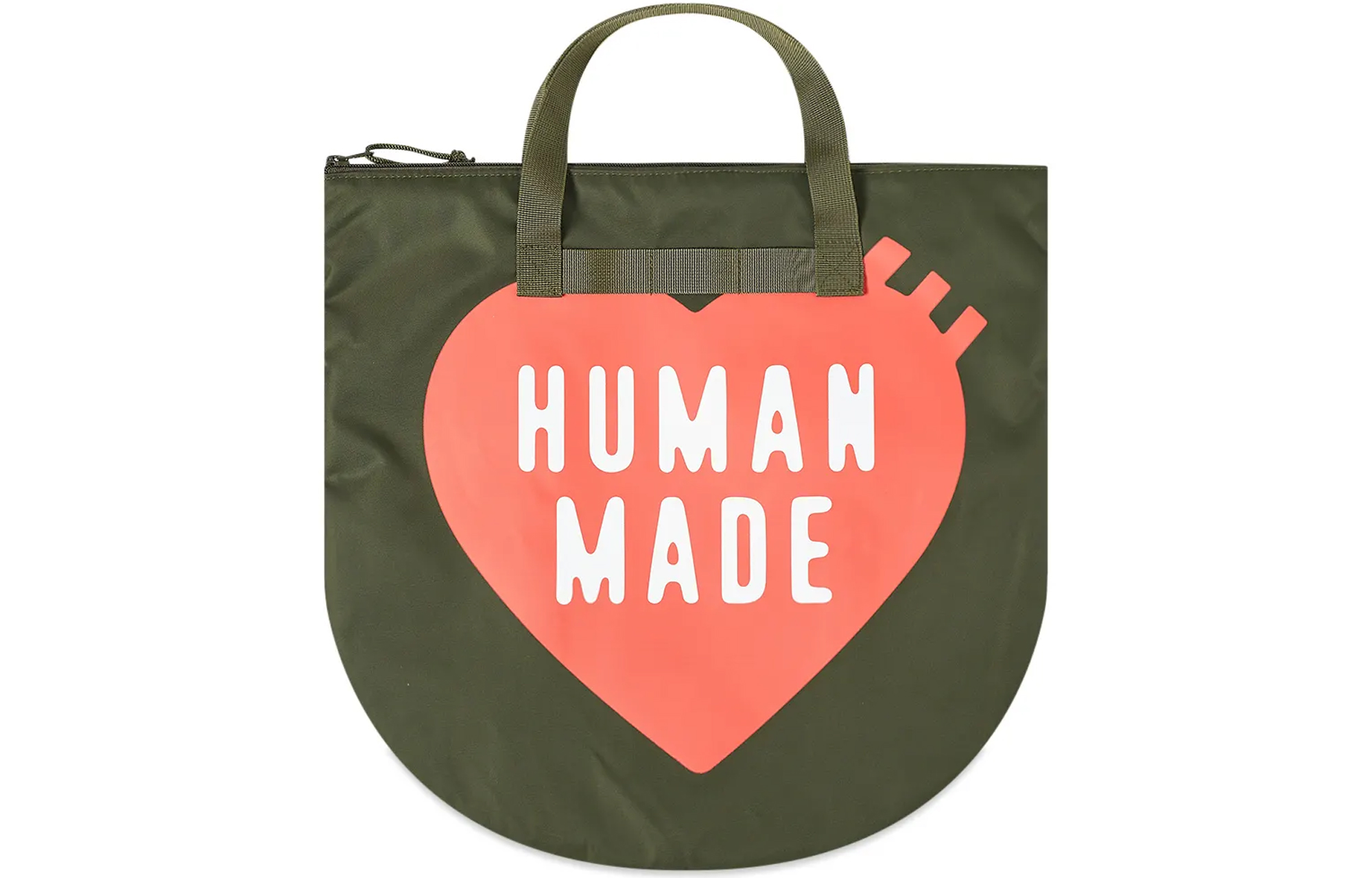 

Нейлоновая сумка унисекс армейского зеленого HUMAN MADE