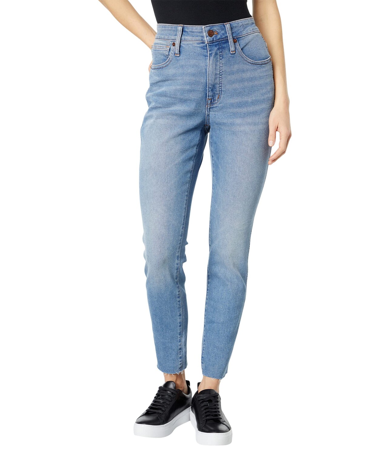 

Джинсы Madewell, Curvy Ainsworth Skinny w/ Raw Hem